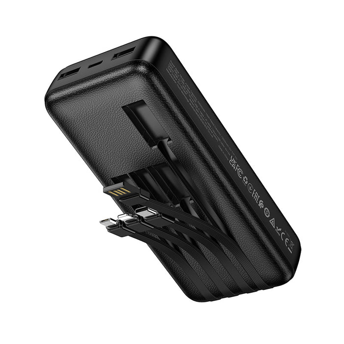 Titan PowerUp 20000mAh Powerbank with 4 Built In Cables Black - image 3