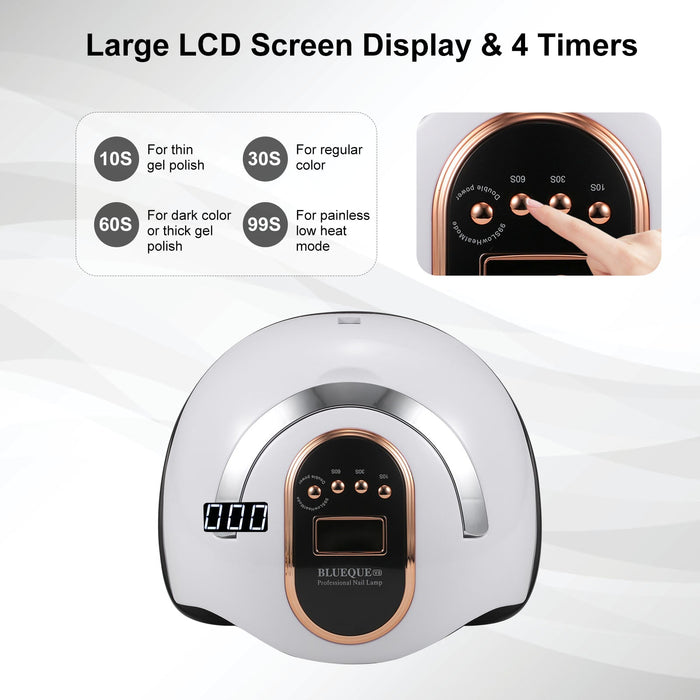 New 168W UV LED Nail Lamp