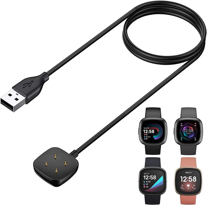 Fitbit Versa 3 / Versa 4 / Sense / Sense 2 Charger Cable 100cm