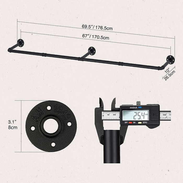 Industrial Pipe Clothes Rack