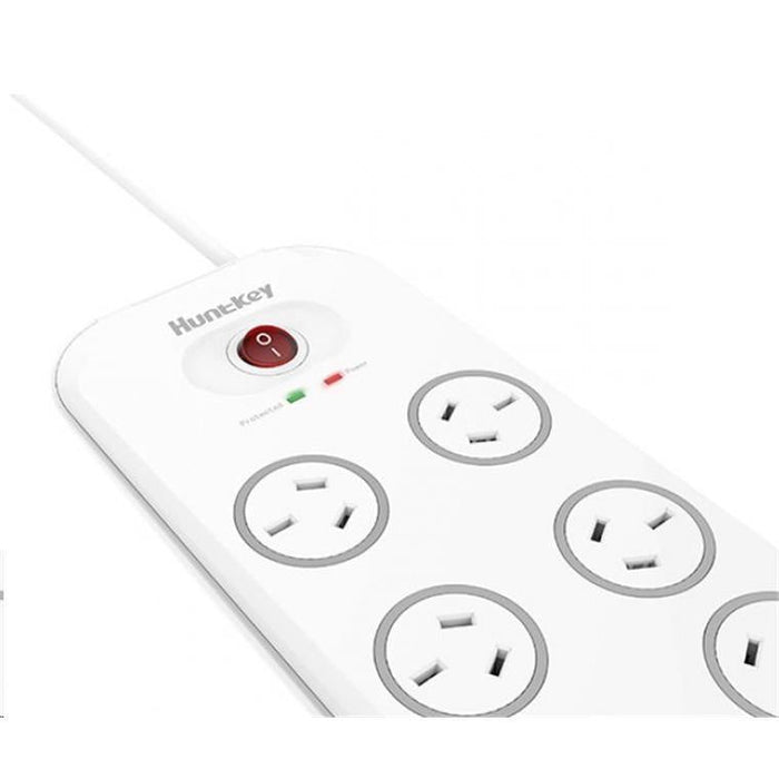 Huntkey 8 Outlet Surge Protected Powerboard with 4 USB Charging Ports Output:5V, 4A - image 3