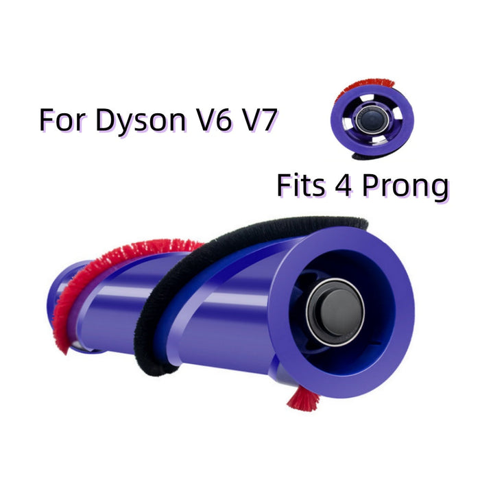 Brush Roller Brushbar Replacement For Dyson V6 V7 (4 Prong, No Screw)