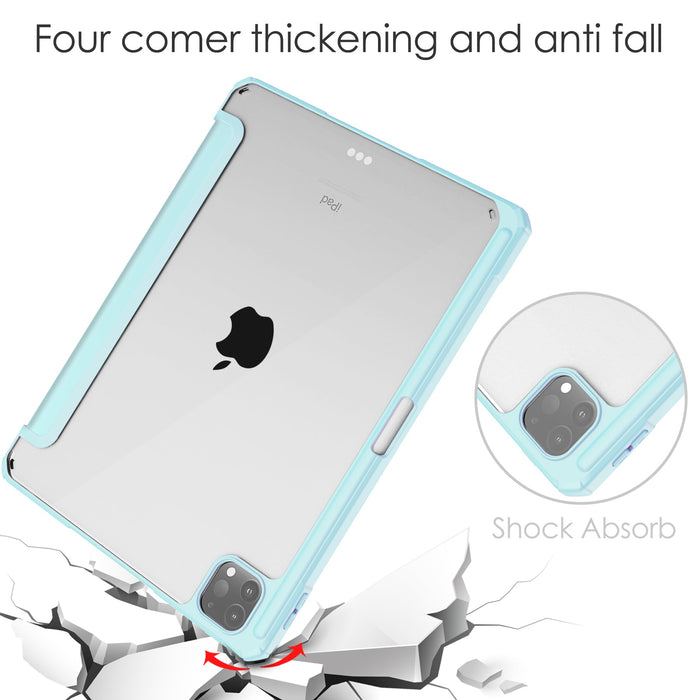iPad Pro 12.9" Case with Pencil Holder -Light Blue