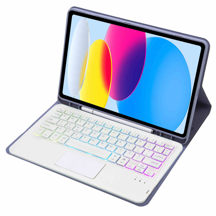 iPad 10.9" Case (10th Gen 2022), iPad 11 (A16 2025) with Keyboard Touchpad Backlight