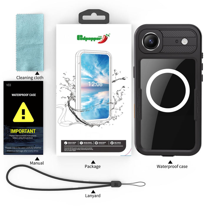iPhone 17 Air Waterproof Case Magsafe Waterproof Shockproof Rugged