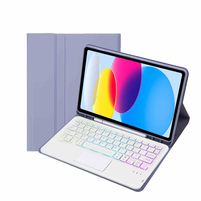 iPad 10.9" Case (10th Gen 2022), iPad 11 (A16 2025) with Keyboard Touchpad Backlight