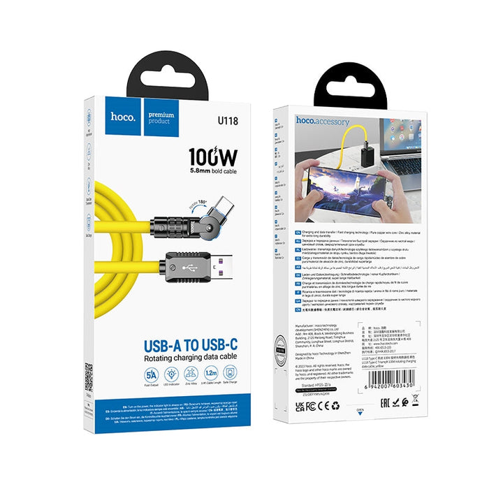 Hoco Type-C 100W Charging Cable 1.2m