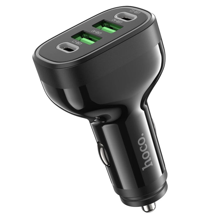 4 Port 2C2A Car Phone Fast Charger For Android iPhone
