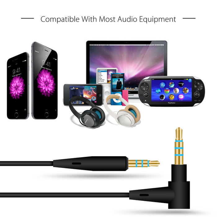 Cable Remote Mic For Bose QuietComfort 25 35 QC25 QC35