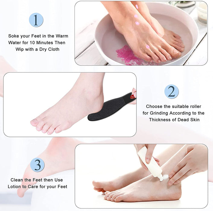 Electric Foot File Pedicure Set