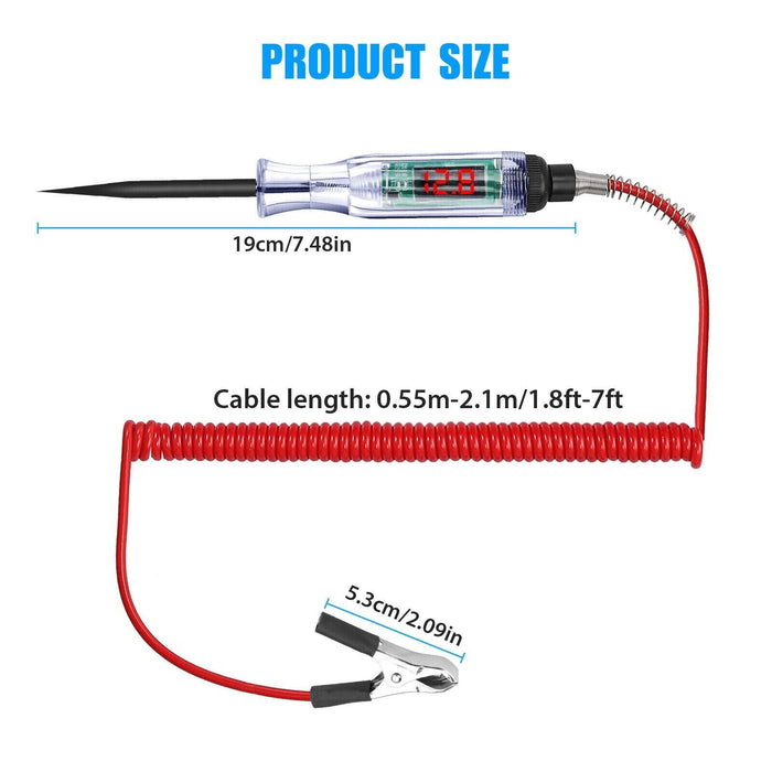 Auto Car Electrical Circuit Voltage Tester 5-90V Red