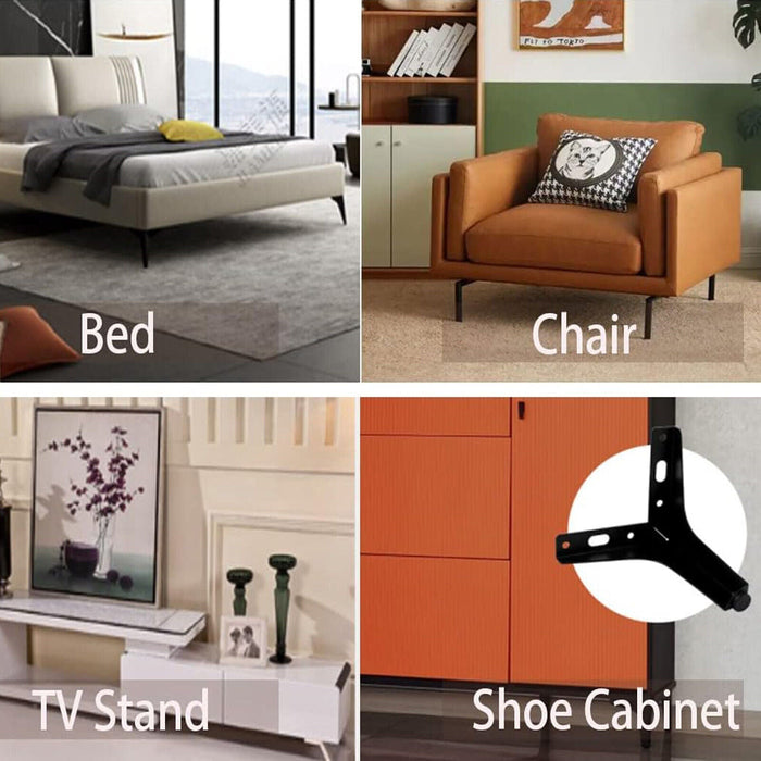 4Pcs Upgraded Metal Furniture Legs 13cm