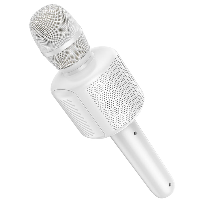 Hoco Karaoke Mic and Speaker, USB/SD/Aux, White - image 3