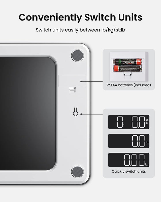 Renpho Digital Bathroom Scale Black - image 4