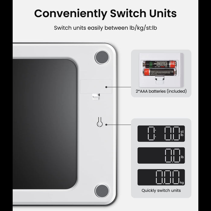Renpho Digital Bathroom Scale Black - image 4