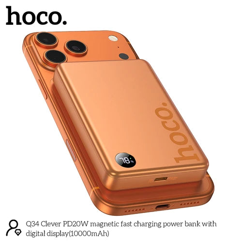 Hoco 10000mAh Magnetic Wireless Super Fast PowerBank - image 4