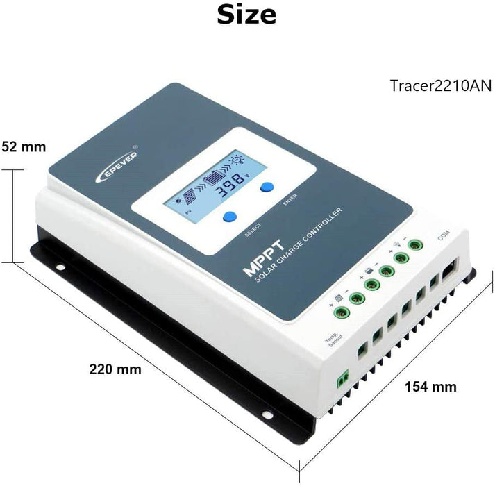 EPEVER 2210AN 20A Solar Charge Controller MPPT Solar Panel Charge Controller