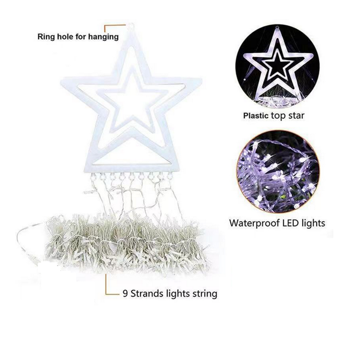 Christmas Lights Outdoor Waterfall Light Decoration