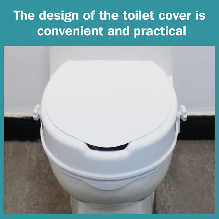 Raised Toilet Seat With Lid