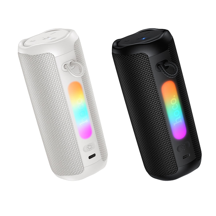 Hoco Bass+ RGB LED Bluetooth Speaker w FM Black - image 5
