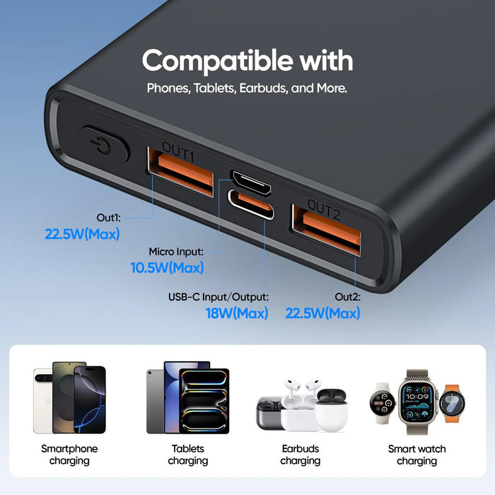 Titan ChargeUp 10000mAh Super Fast Powerbank Black - image 5