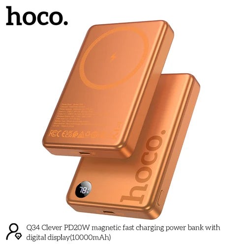 Hoco 10000mAh Magnetic Wireless Super Fast PowerBank - image 5