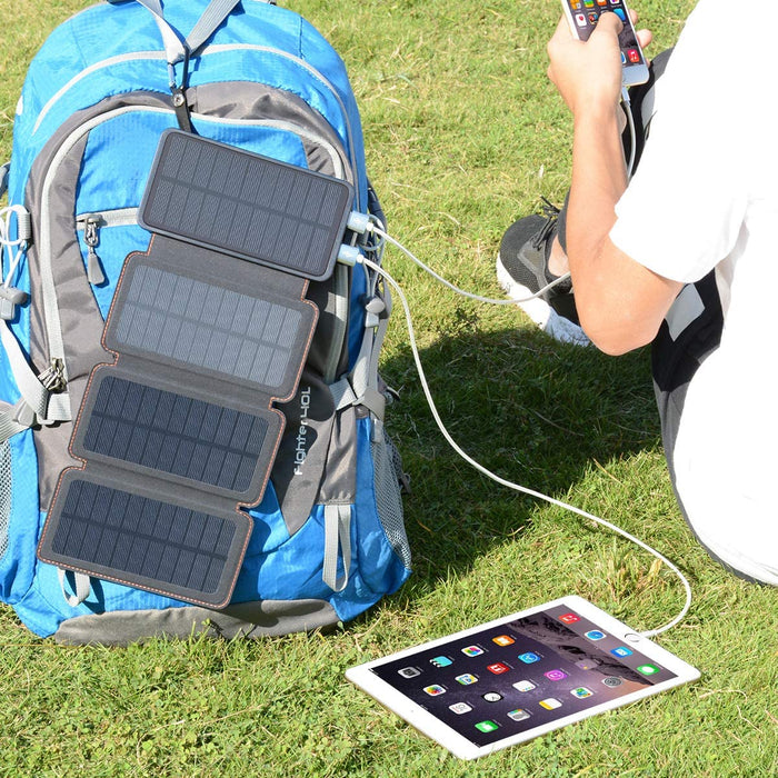Solar Power Bank with 4 Panels 25000mAh