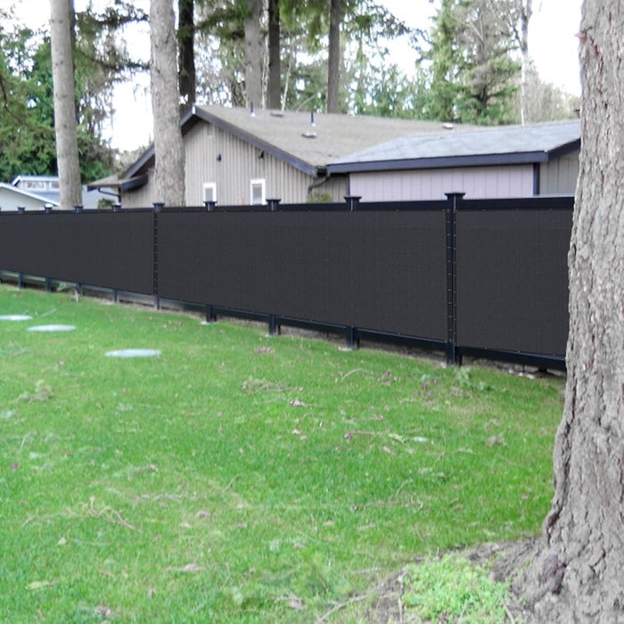 180GSM Privacy Fence Screen Black-1Mx5M