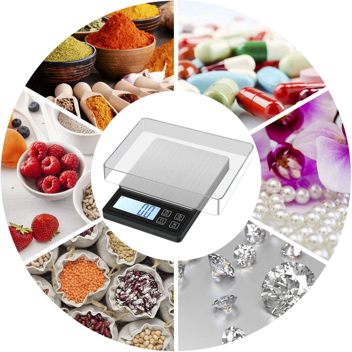 Digital Pocket Scale with USB Rechargeable 3000g/0.1g