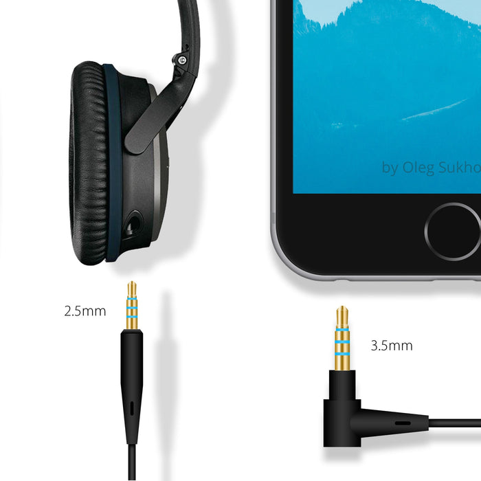 Cable Remote Mic For Bose QuietComfort 25 35 QC25 QC35