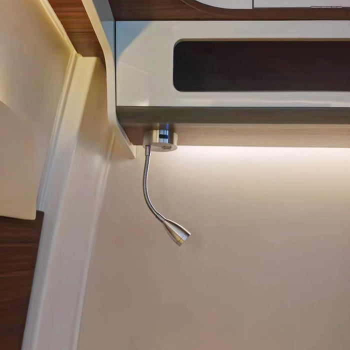 Warm White Touch Switch USB LED Spot Reading Light Caravan Boat Interior Lamp 12V