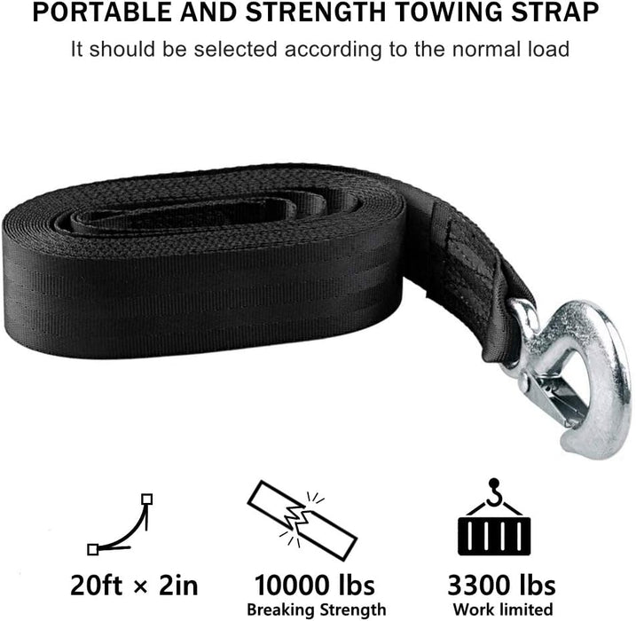 Marine Boat Trailer Hand Winch Strap Replacement Heavy 6M x 50MM