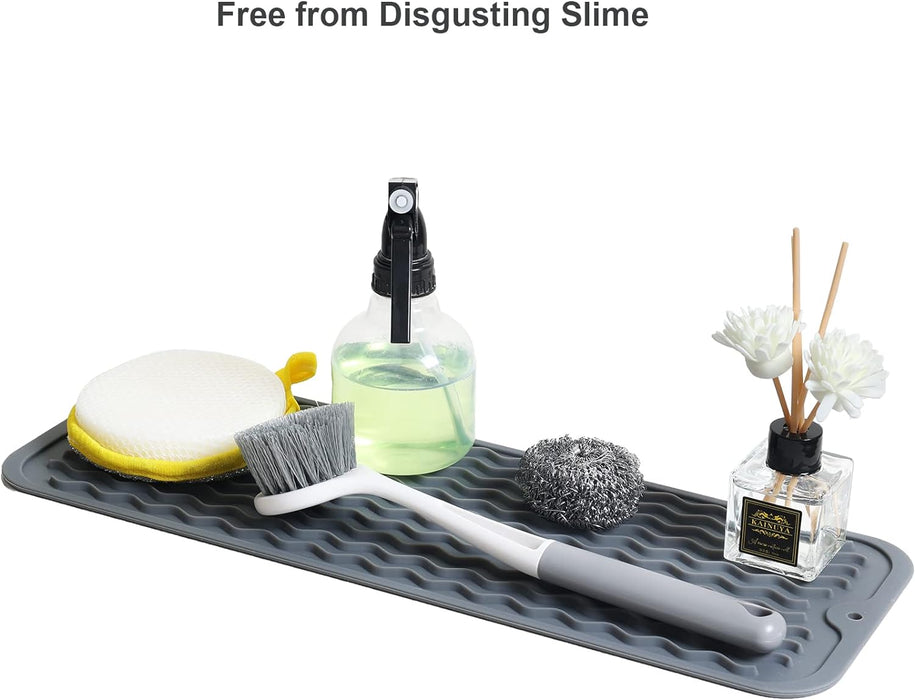Silicone Dish Drying Mat Green