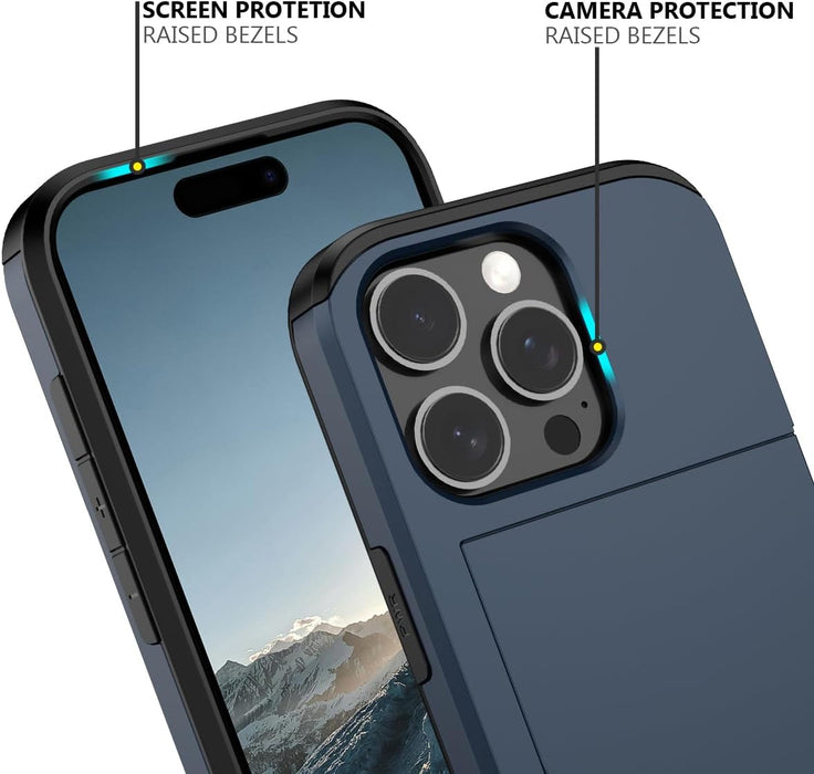 iPhone 16 Pro Case Card Slots Holder