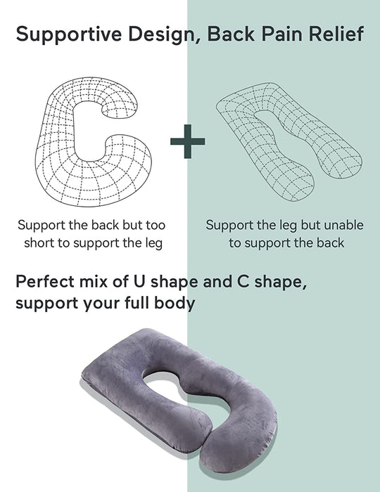 Pregnancy Pillow - Grey