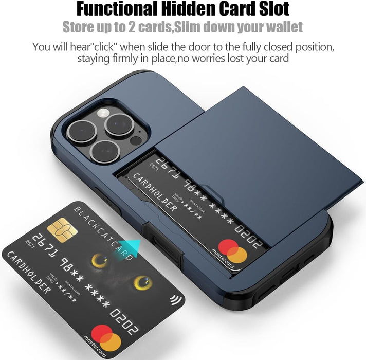 iPhone 16 Pro Case Card Slots Holder