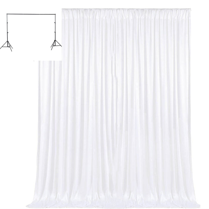 3M x 3M White Curtain Backdrop + Stand