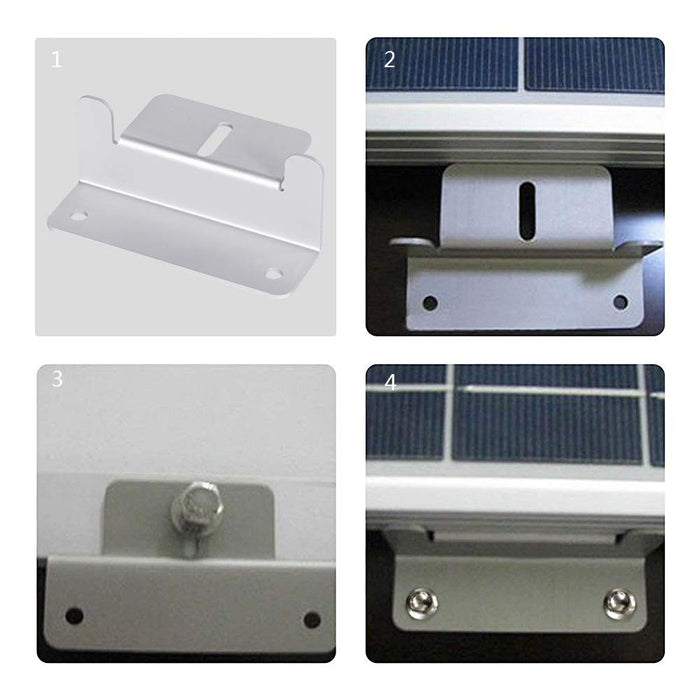 4pcs Solar Panel Mounting kits Aluminum Alloy Brackets for RV Boat Home