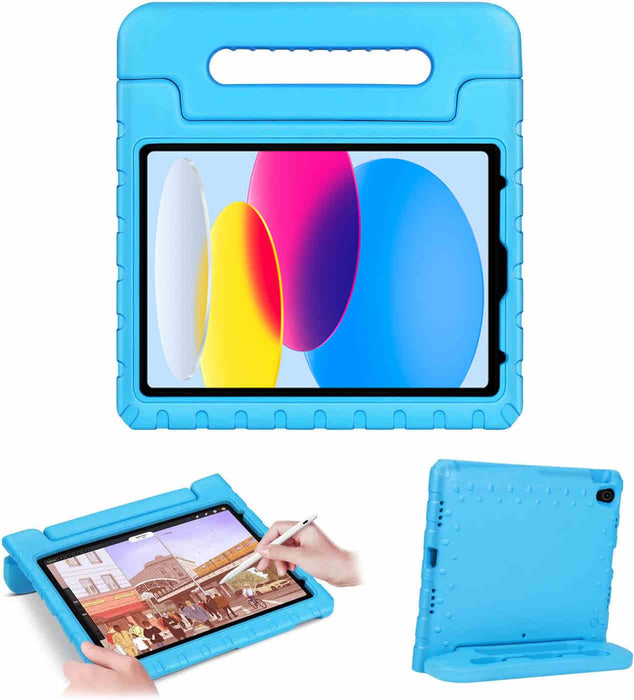 iPad 10.9" Case (10th Gen 2022), iPad 11 (A16 2025) EVA Kids School Shockabsorb Kickstand
