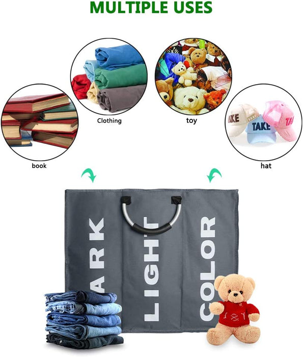 3 Sections Laundry Bag