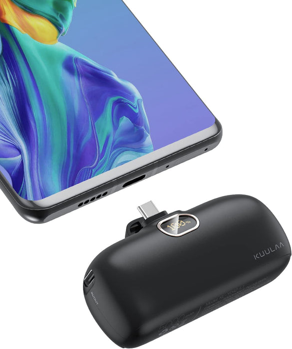 Kuulaa USB C Power Bank 5000mAh black