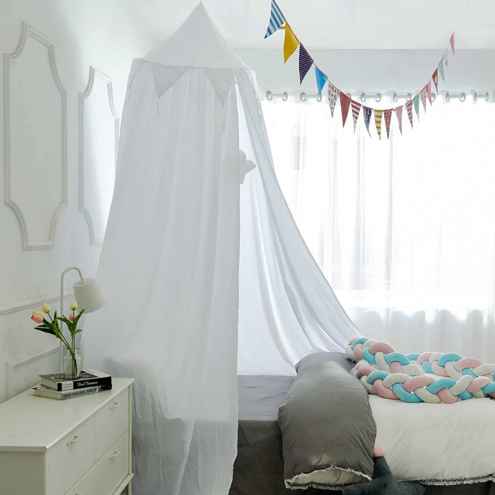 Kids Bed Canopy - White