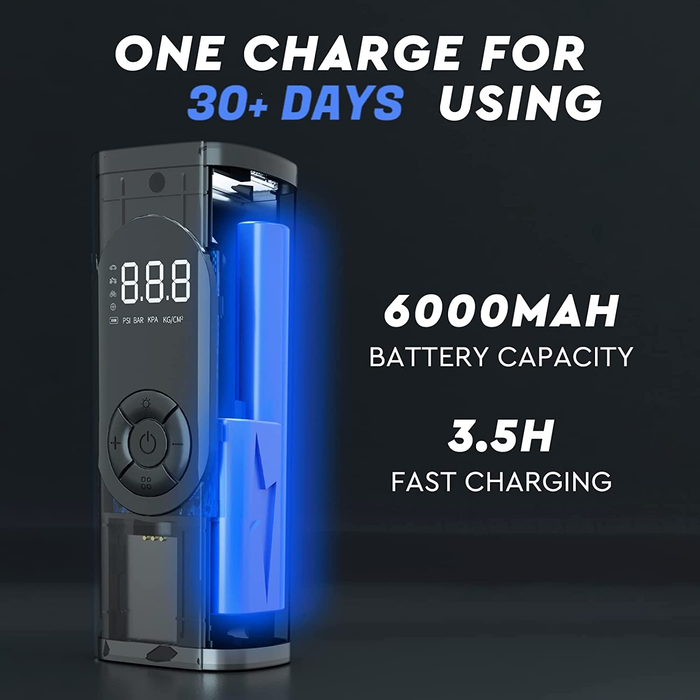 Cordless Tyre Inflator Portable Air Compressor