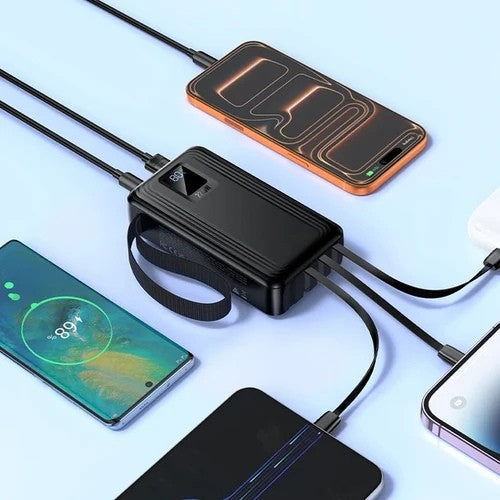 Titan PowerUp 30000mAh 22.5W Power Bank with 4 Built-In Cables - image 6