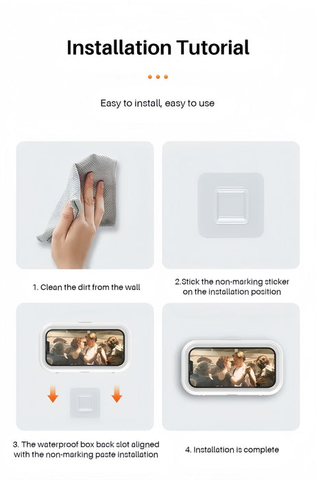 Shower Phone Holder Waterproof