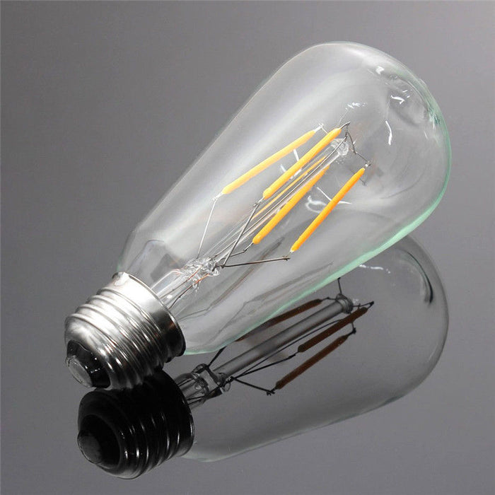 ST64 Edison LED Filament Light Bulb 4W E27 Warm White 2300K Vintage Globe