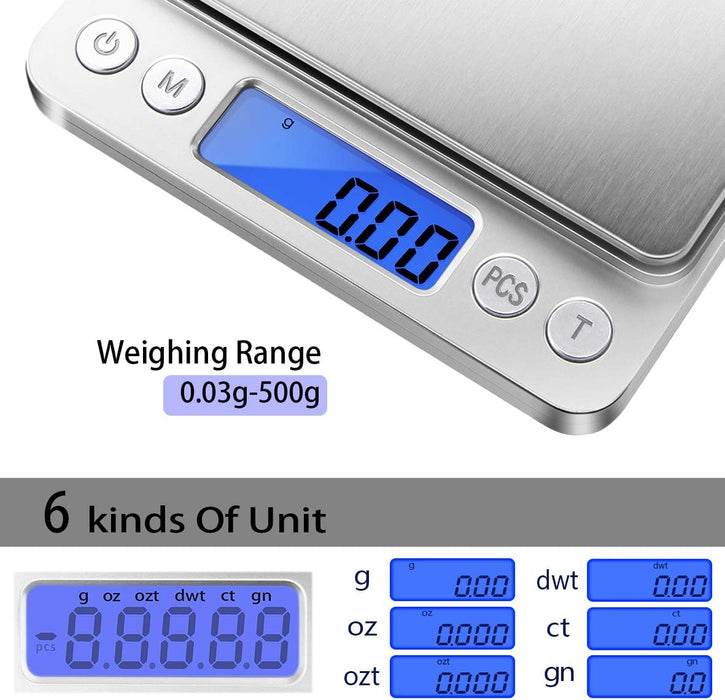 Kitchen Scale 500g/ 0.01g Weight Scale