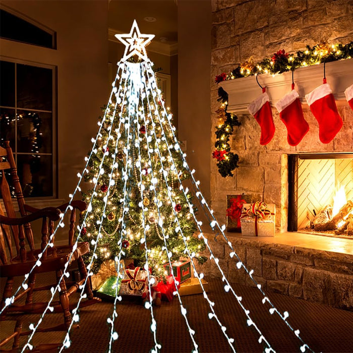 Christmas Lights Waterfall Light