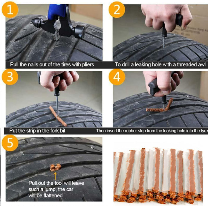 Tyre Repair Plugs 100PCS Brown