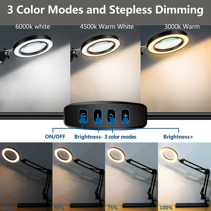 Magnifying Lamp Desk Light
